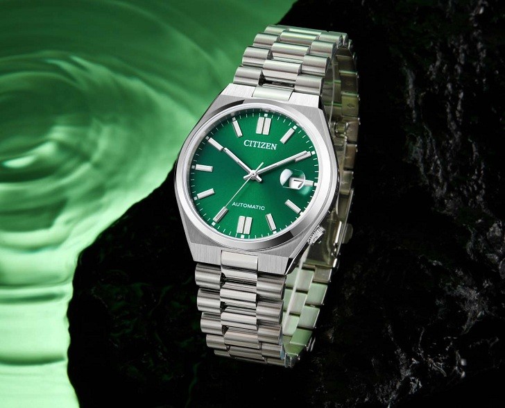 Đồng hồ Citizen Machenical NJ0150-81X mặt xanh nam tính! - ảnh 4