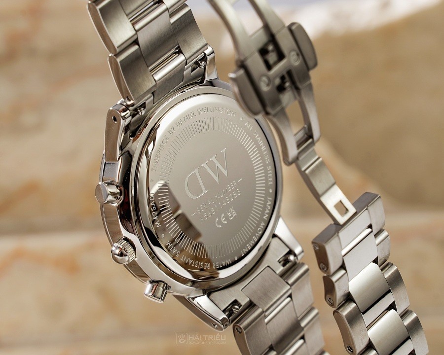 Đồng hồ Daniel Wellington Iconic Chronograph Link Onyx S DW00100645 chính hãng 100% - ảnh 4
