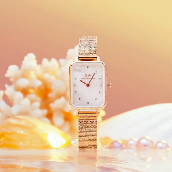 Đồng hồ Daniel Wellington Quadro MOP DW00100578 chính hãng 100% - Ảnh 4