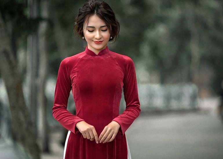 quà tặng 20-10 tặng cô giáo - vải may áo dài