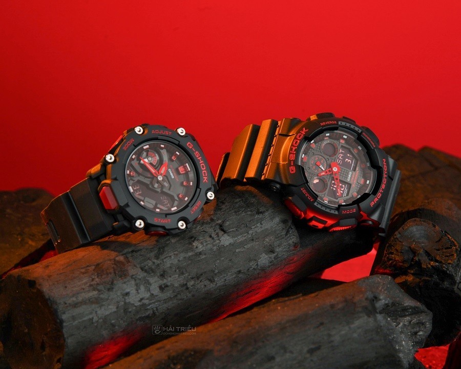 Đồng hồ G-Shock GA-100BNR-1ADR chính hãng 100% - ảnh 5
