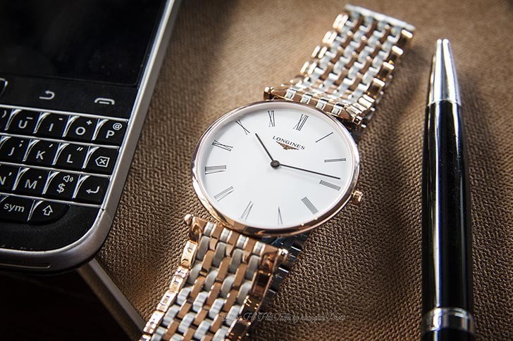 Đồng hồ Longines L4.755.1.91.7 mặt số cổ điển, dây đeo demi thời trang - ảnh 5