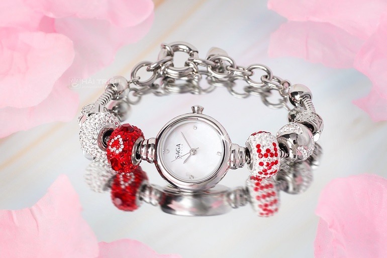Đồng hồ Saga Charm 53229-SVMWSV-9 chính hãng 100% - Ảnh 5