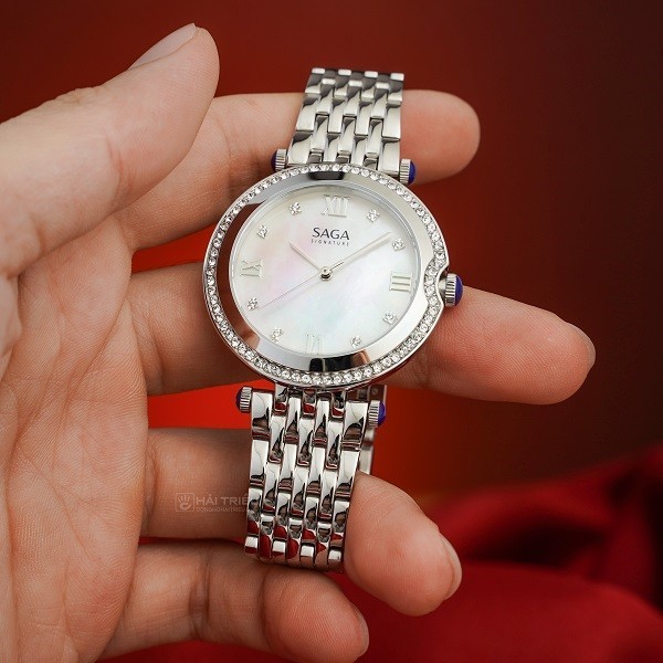 Đồng hồ Saga Signature 53458-SVMWSV-2 chính hãng 100% - Ảnh 5