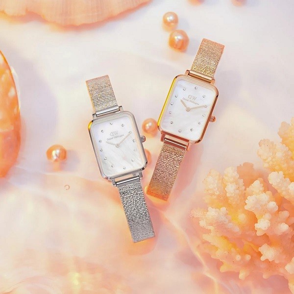 Đồng hồ Daniel Wellington Quadro MOP DW00100578 chính hãng 100% - Ảnh 6