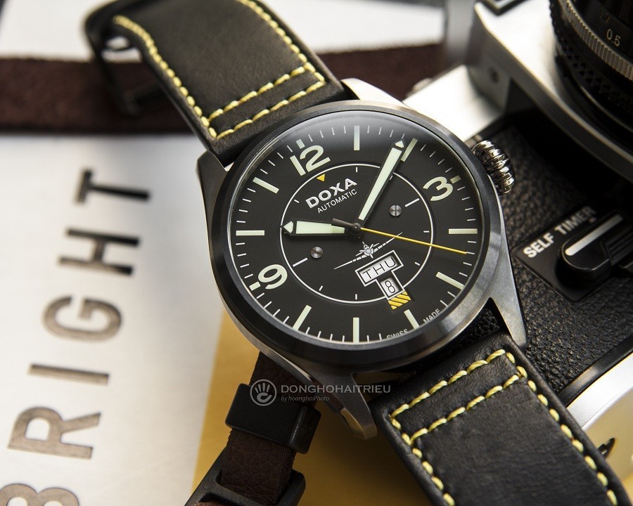 Đồng hồ Doxa Pilot D212GBK chính hãng 100% - ảnh 6