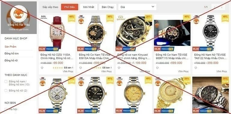 Khách hàng cẩn thận với những trang web giả mạo Đồng hồ Hải Triều - Hình 7