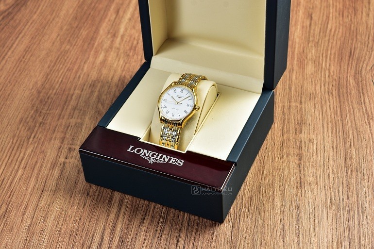 Đồng hồ Longines L4.860.2.11.7 máy cơ, siêu mỏng chỉ 7 mm - Ảnh: 6