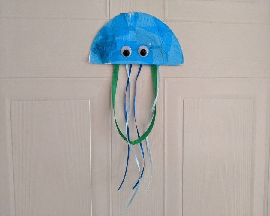 Cách làm đồ chơi bằng giấy dễ nhất hình con sứa - ảnh 7
