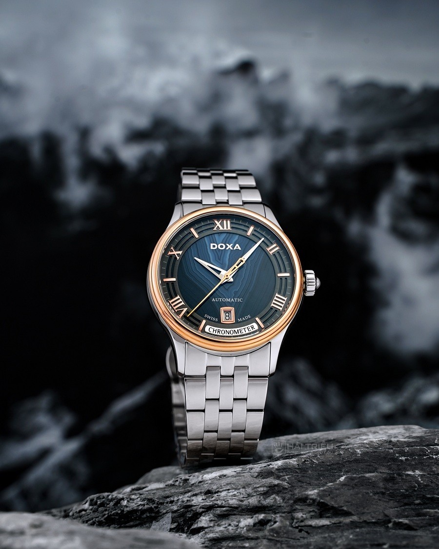 Đồng hồ Doxa GrandeMetre Blue Planet D198RAB chính hãng 100% - hình 7