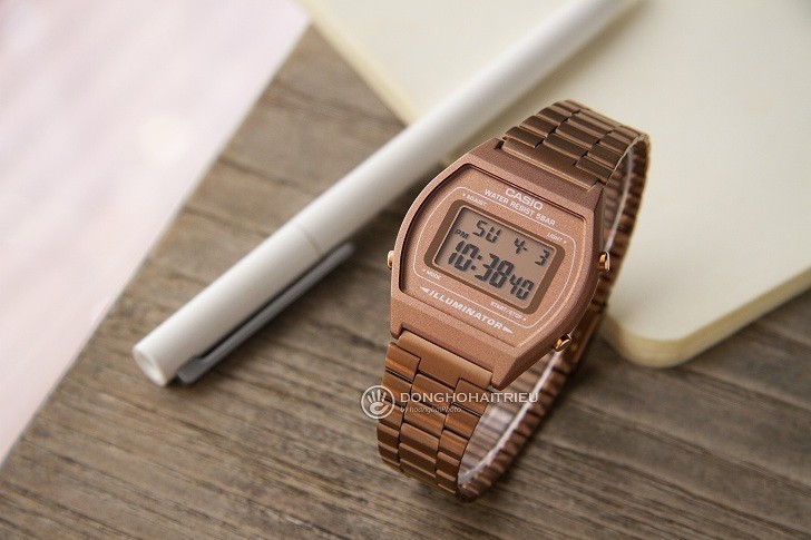 Đồng hồ điện tử Casio B640WC-5ADF mạ vàng hồng, hơn 7 tiện ích - Ảnh: 3