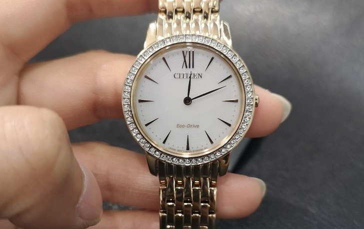 Đồng hồ nữ Citizen EX1483-84A bộ máy năng lượng ánh sáng - Ảnh 3