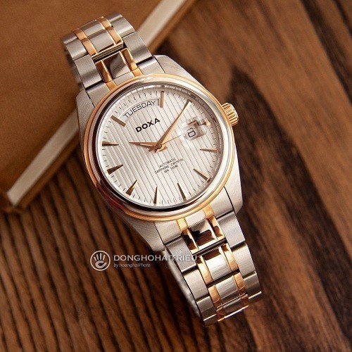 Đồng hồ Doxa D122RSV với thiết kế sang trọng, đẳng cấp - Ảnh: 3