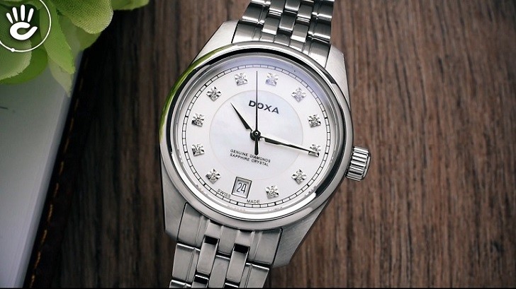 Đồng hồ Doxa D150SWH và giá trị đến từ 11 viên kim cương - Ảnh: 5