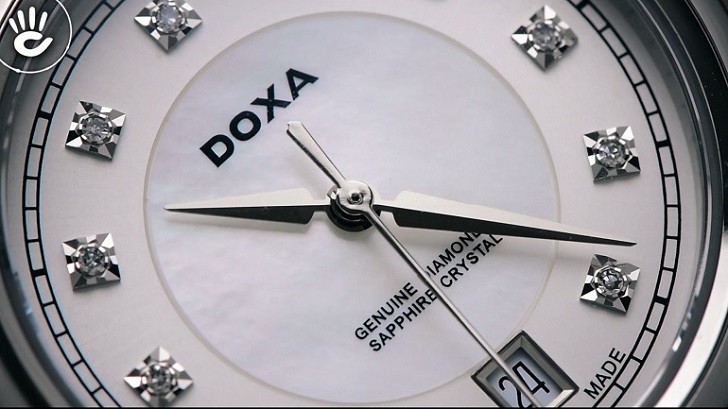 Đồng hồ Doxa D150SWH và giá trị đến từ 11 viên kim cương - Ảnh: 2