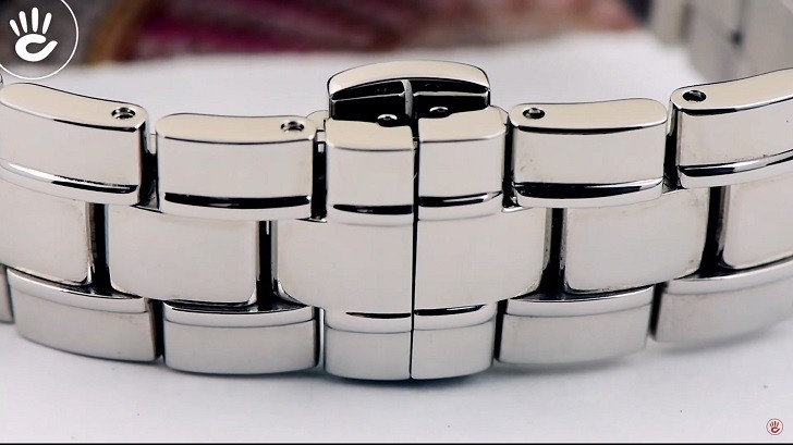 Đồng hồ Doxa D207RMW khảm xà cừ, đính ngọc trai độc đáo - Ảnh: 3