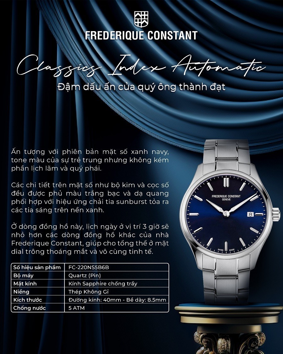 Frederique Constant Classics Index Automatic