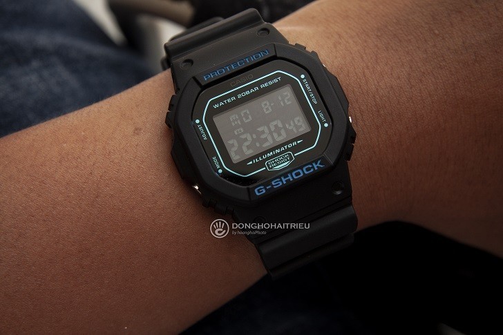 G-Shock DW-5600BBM-1DR trên cổ tay - Ảnh: 5