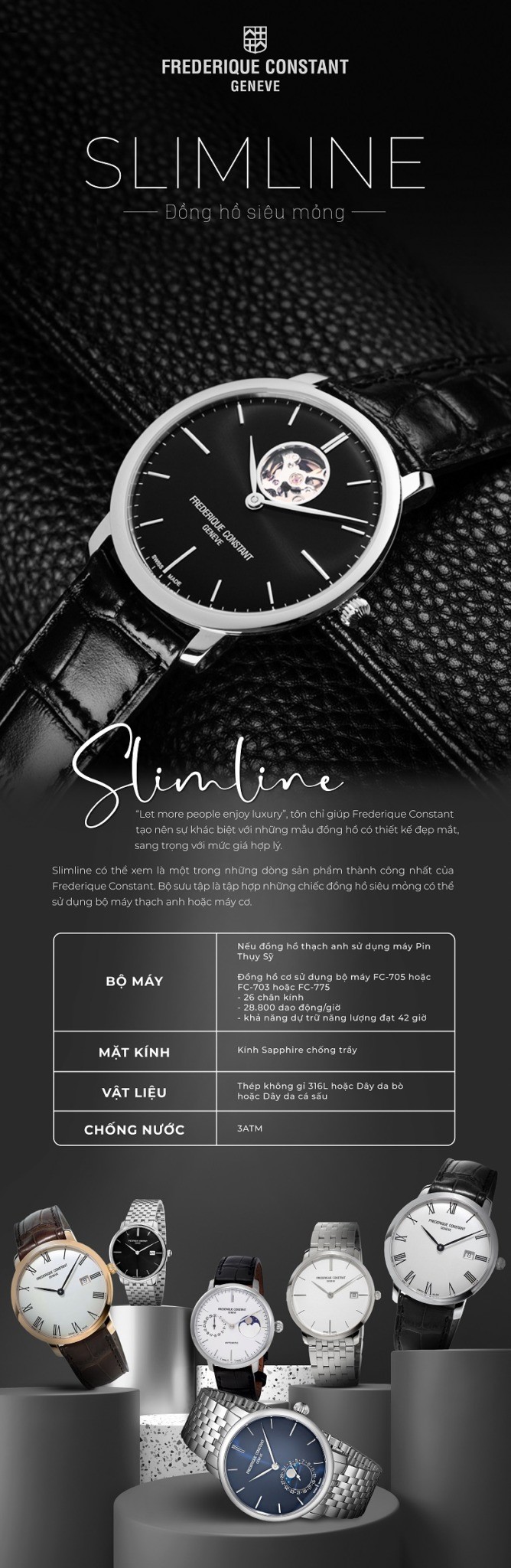 bo suu tap Frederique Constant Slimline