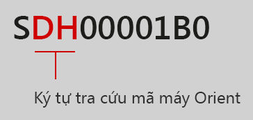 Tìm kiếm mã máy từ số hiệu sản phẩm (model number) 10 ký tự