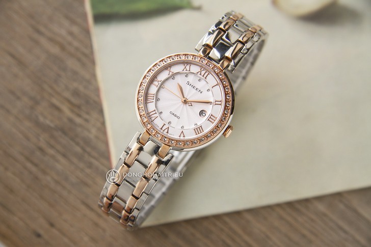 Đồng hồ Casio SHE-4034BSG-7AUDR giá rẻ, thay pin miễn phí - Ảnh 2