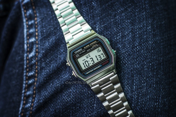 Đồng hồ Casio A158WA-1DF giá rẻ, được thay pin miễn phí - Ảnh 1