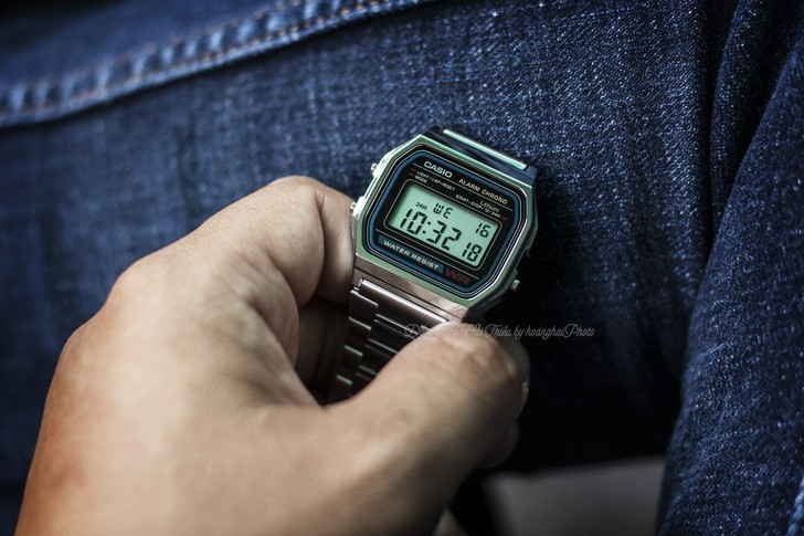 Đồng hồ Casio A158WA-1DF giá rẻ, được thay pin miễn phí - Ảnh 8