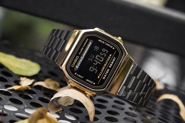 Đồng hồ nam Casio A168WEGB-1BDF thay pin miễn phí trọn đời - Ảnh 1
