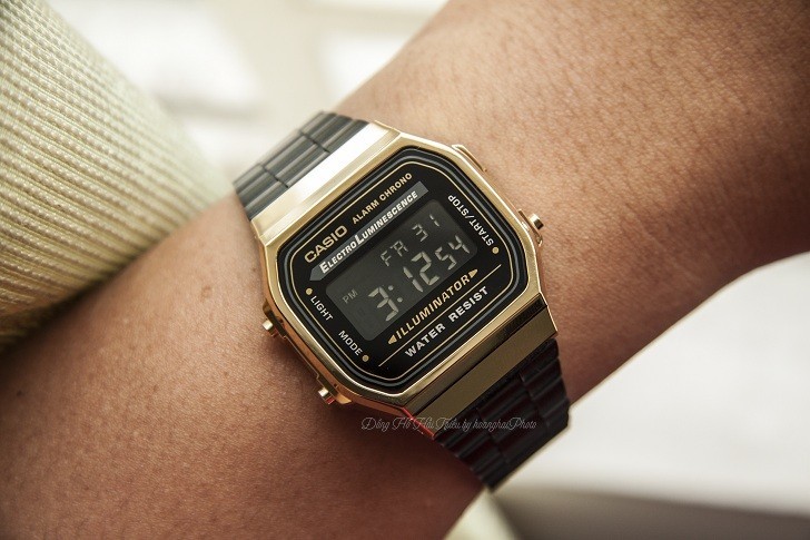 Đồng hồ nam Casio A168WEGB-1BDF thay pin miễn phí trọn đời - Ảnh 2