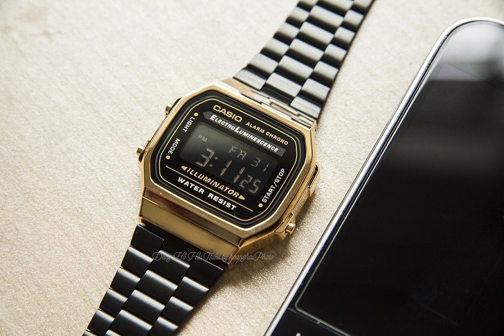 Đồng hồ nam Casio A168WEGB-1BDF thay pin miễn phí trọn đời - Ảnh 4