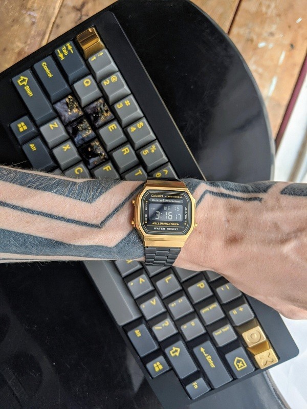 Đồng hồ nam Casio A168WEGB-1BDF thay pin miễn phí trọn đời - Ảnh 8