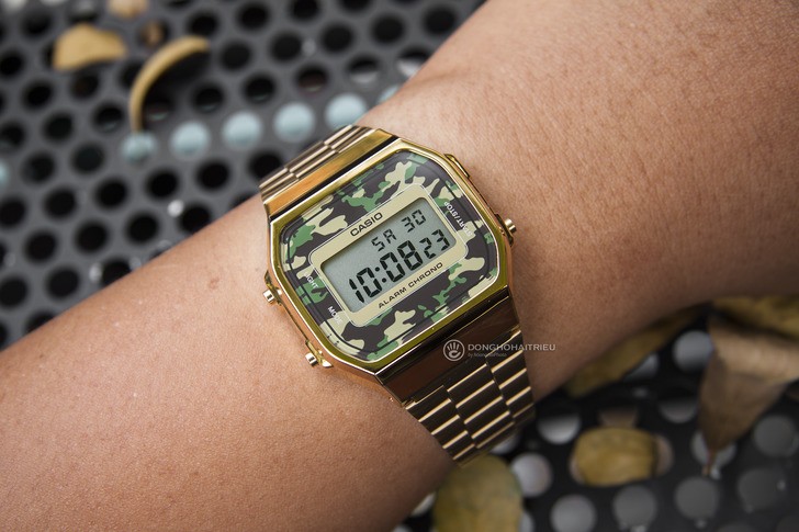 Đồng hồ Casio A168WEGC-3DF giá rẻ, free thay pin trọn đời - Ảnh 1
