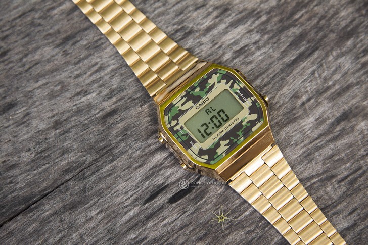 Đồng hồ Casio A168WEGC-3DF giá rẻ, free thay pin trọn đời - Ảnh 2
