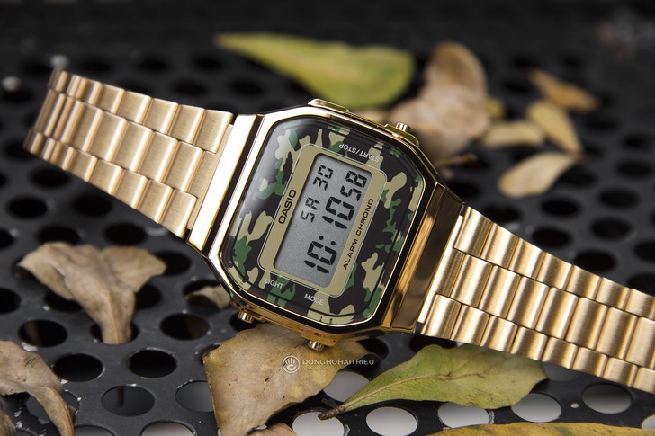 Đồng hồ Casio A168WEGC-3DF giá rẻ, free thay pin trọn đời - Ảnh 3