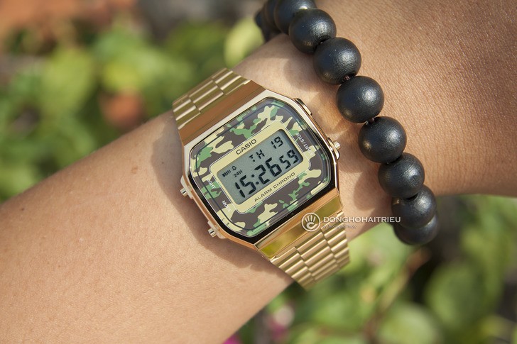 Đồng hồ Casio A168WEGC-3DF giá rẻ, free thay pin trọn đời - Ảnh 6