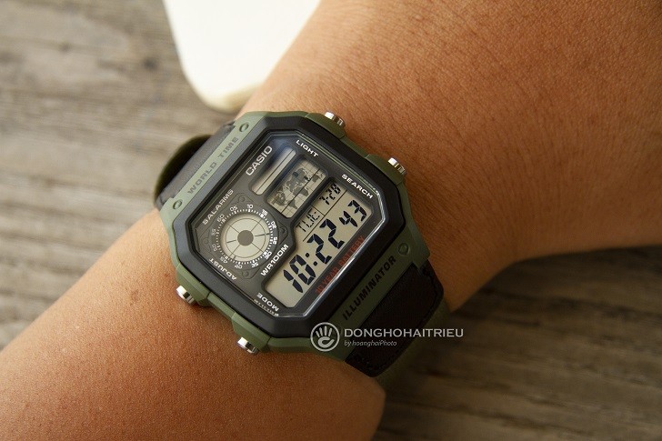 Đồng hồ Casio AE-1200WHB-3BVDF giá rẻ, thay pin miễn phí - Ảnh 2