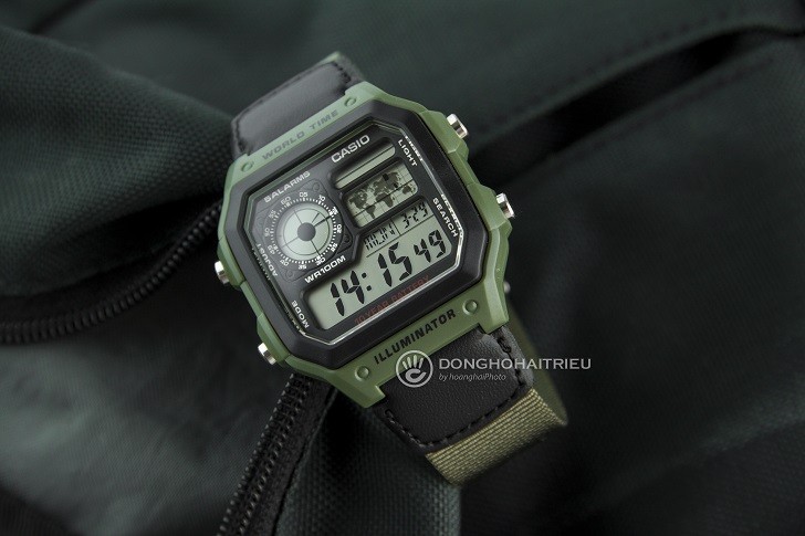 Đồng hồ Casio AE-1200WHB-3BVDF giá rẻ, thay pin miễn phí - Ảnh 3