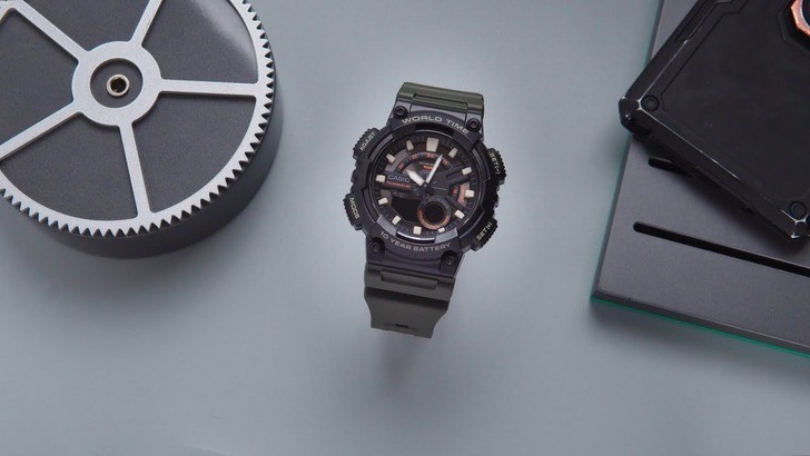 Đồng hồ Casio AEQ-110W-3AVDF sở hữu thời lượng pin ấn tượng - Ảnh 1