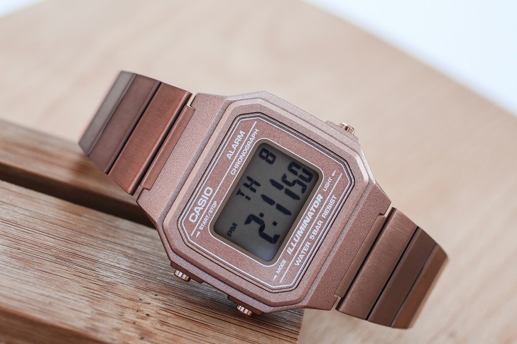 Casio B650WC-5ADF đồng hồ điện tử tông màu hồng trẻ trung - Ảnh 1