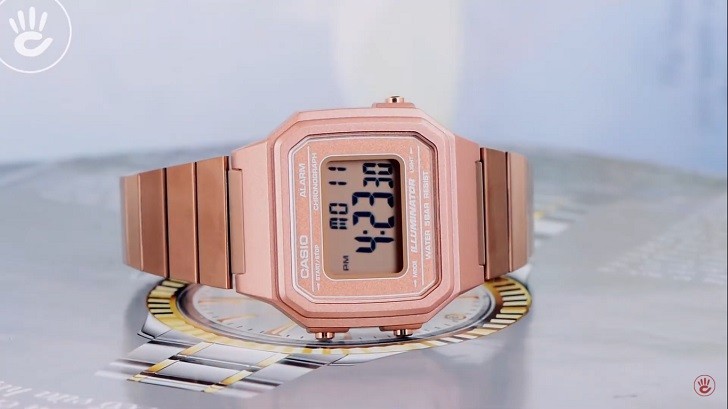 Casio B650WC-5ADF đồng hồ điện tử tông màu hồng trẻ trung - Ảnh 2