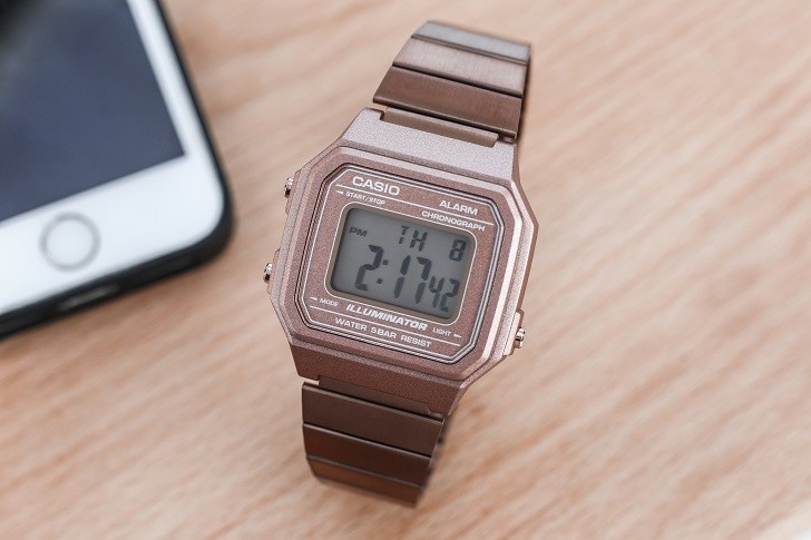 Casio B650WC-5ADF đồng hồ điện tử tông màu hồng trẻ trung - Ảnh 3