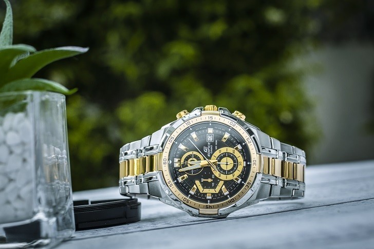Đồng hồ Casio EFR-539SG-1AVUDF chống nước 100m, đi bơi - Ảnh: 3
