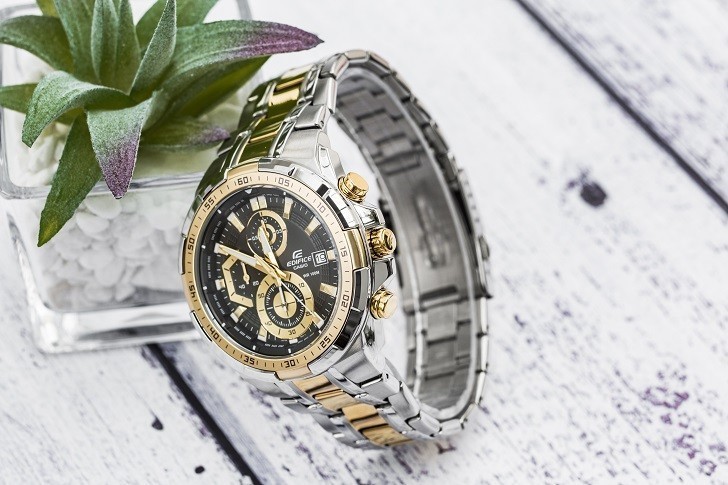 Đồng hồ Casio EFR-539SG-1AVUDF chống nước 100m, đi bơi - Ảnh: 4