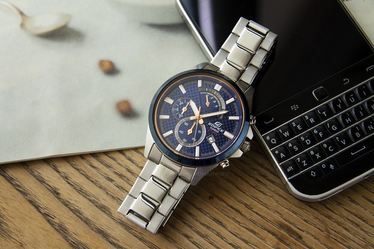 Đồng hồ Casio EFV-530DB-2AVUDF thể thao, có Chronograph - Ảnh 1