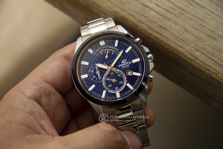 Đồng hồ Casio EFV-530DB-2AVUDF thể thao, có Chronograph - Ảnh 2