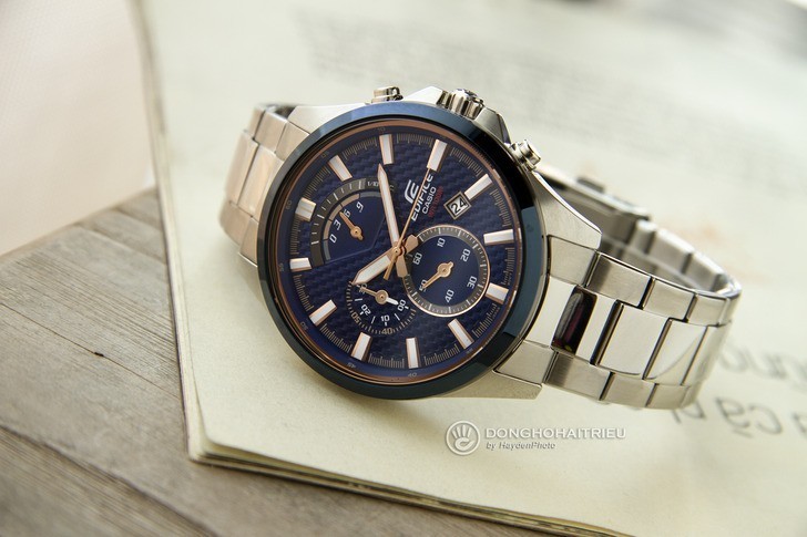 Đồng hồ Casio EFV-530DB-2AVUDF thể thao, có Chronograph - Ảnh 3