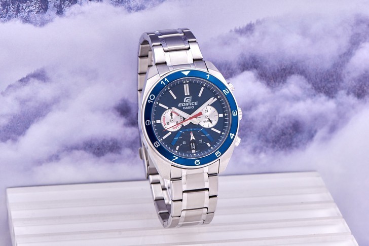 Đồng hồ Casio Edifice EFV-590D-2AVUDF thể thao, có Chronograph - Ảnh 1