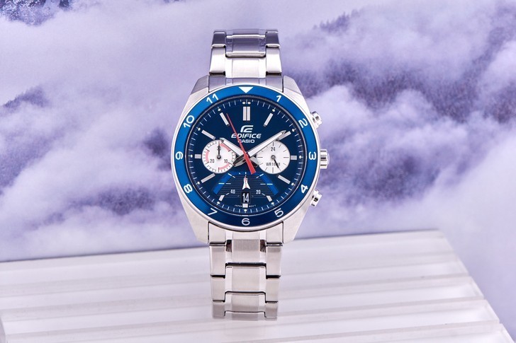 Đồng hồ Casio Edifice EFV-590D-2AVUDF thể thao, có Chronograph - Ảnh 3