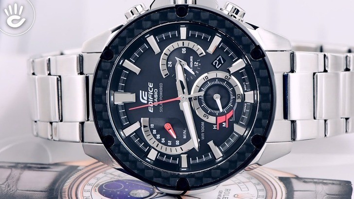 Đồng hồ Casio EQS-910D-1AVUDF năng lượng ánh sáng bền bỉ - Ảnh 5
