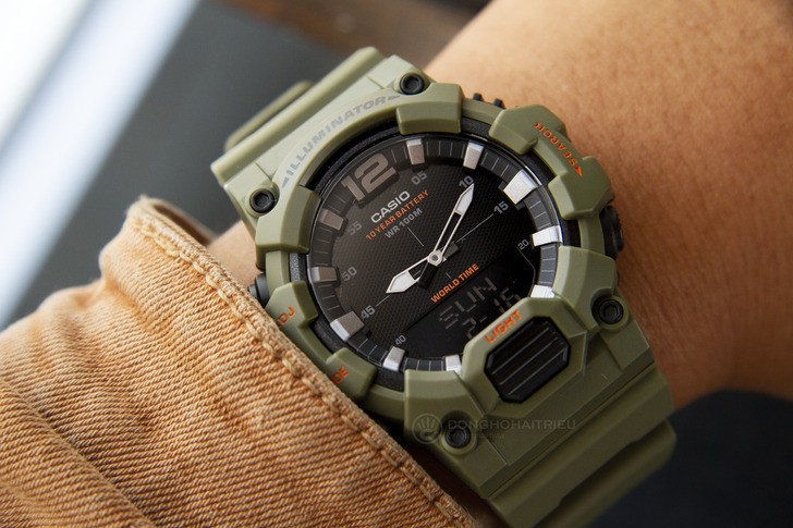 Đồng hồ Casio HDC-700-3A2VDF màu xanh quân đội thời thượng - Ảnh 2